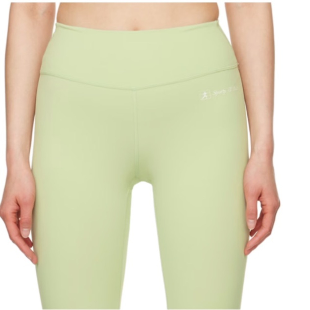 SPORTY & RICH Green Runner Script Leggings - Picture 6 of 6